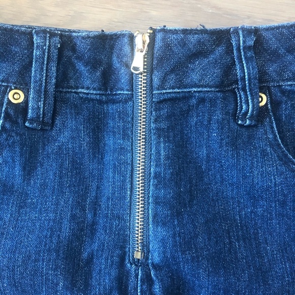 Rewash dark blue denim jean shorts size 6 27 cute summer zipper essentials - Picture 2 of 5